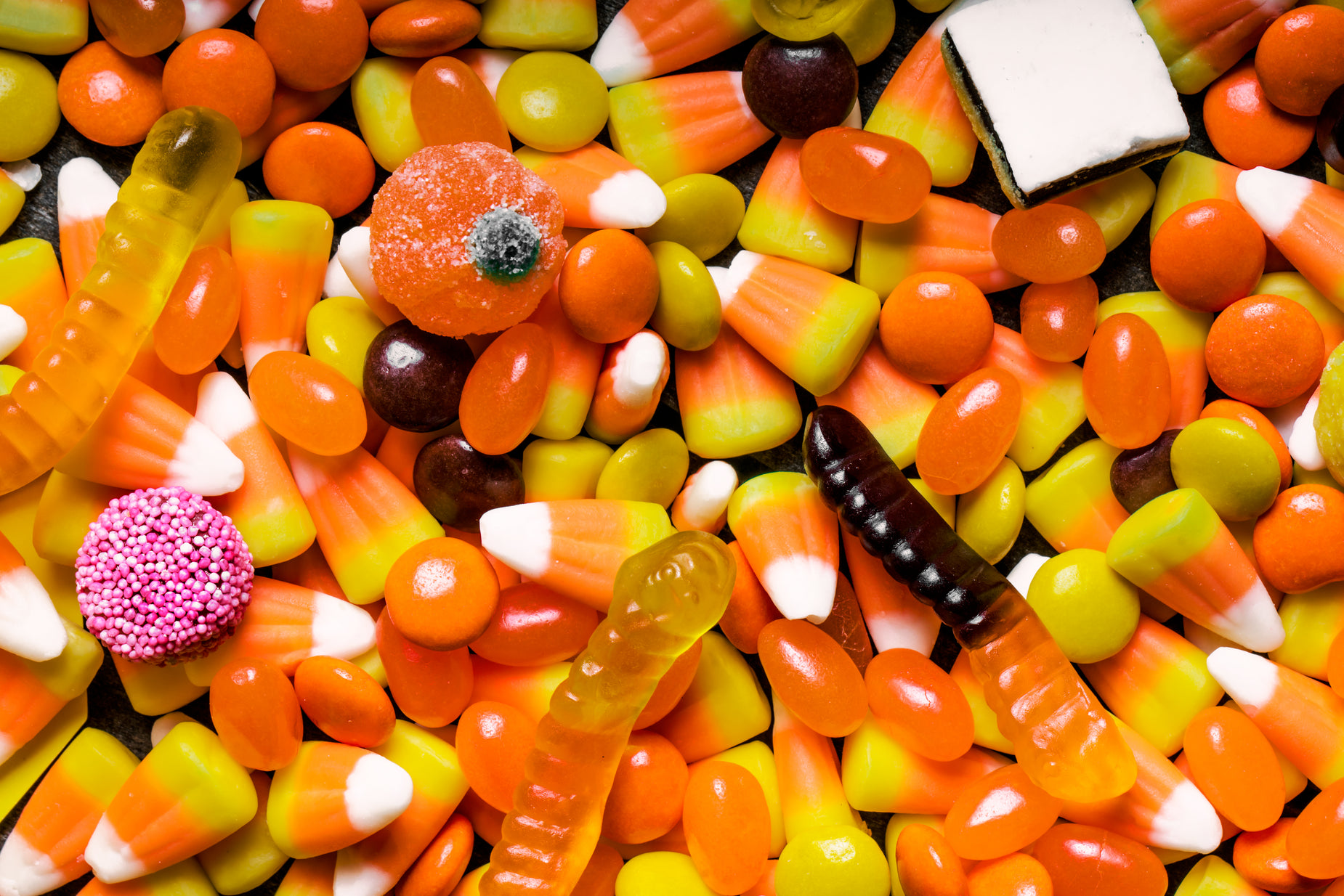 an image of halloween candy mix on the table