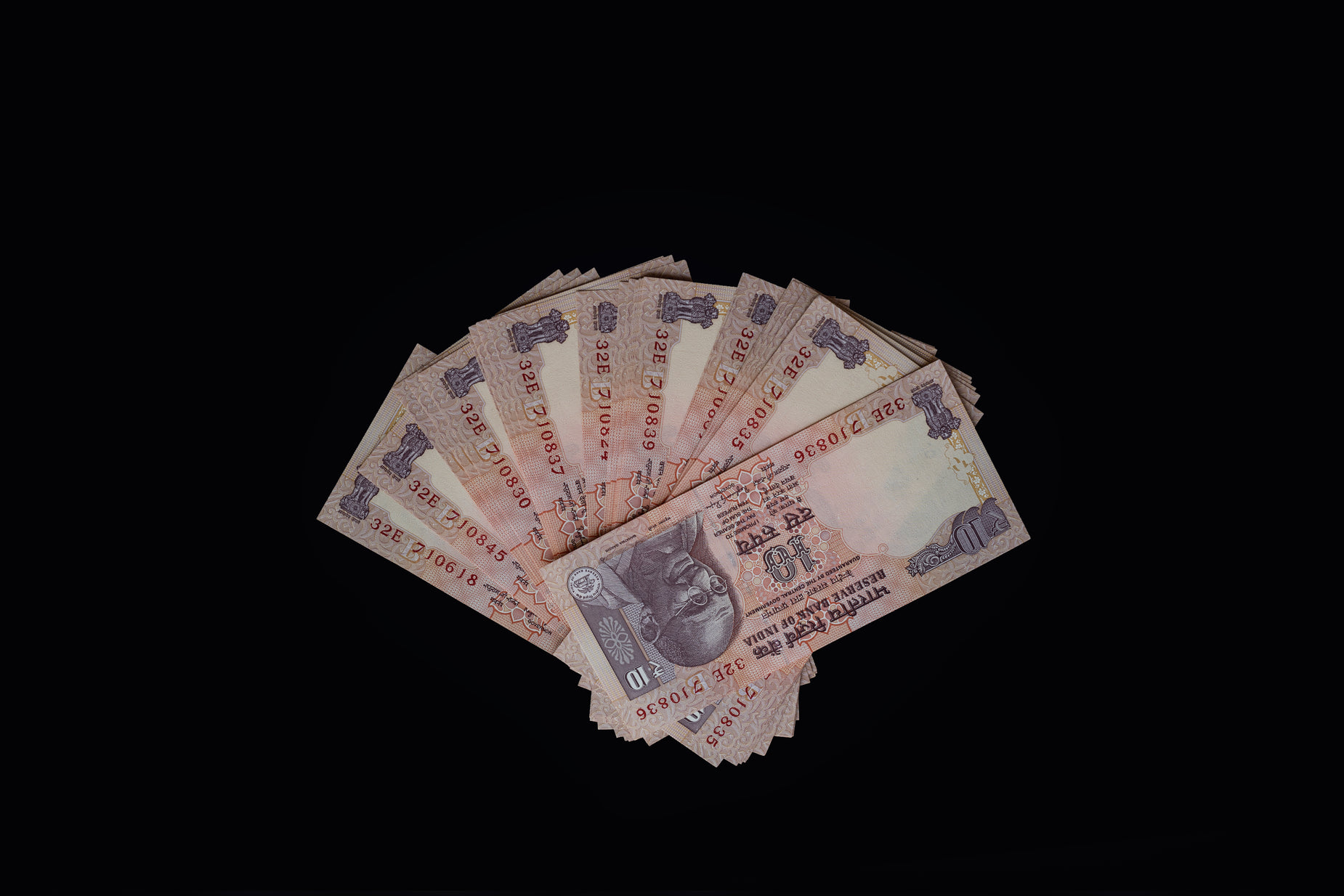 indian currency is the currency in the bank notes