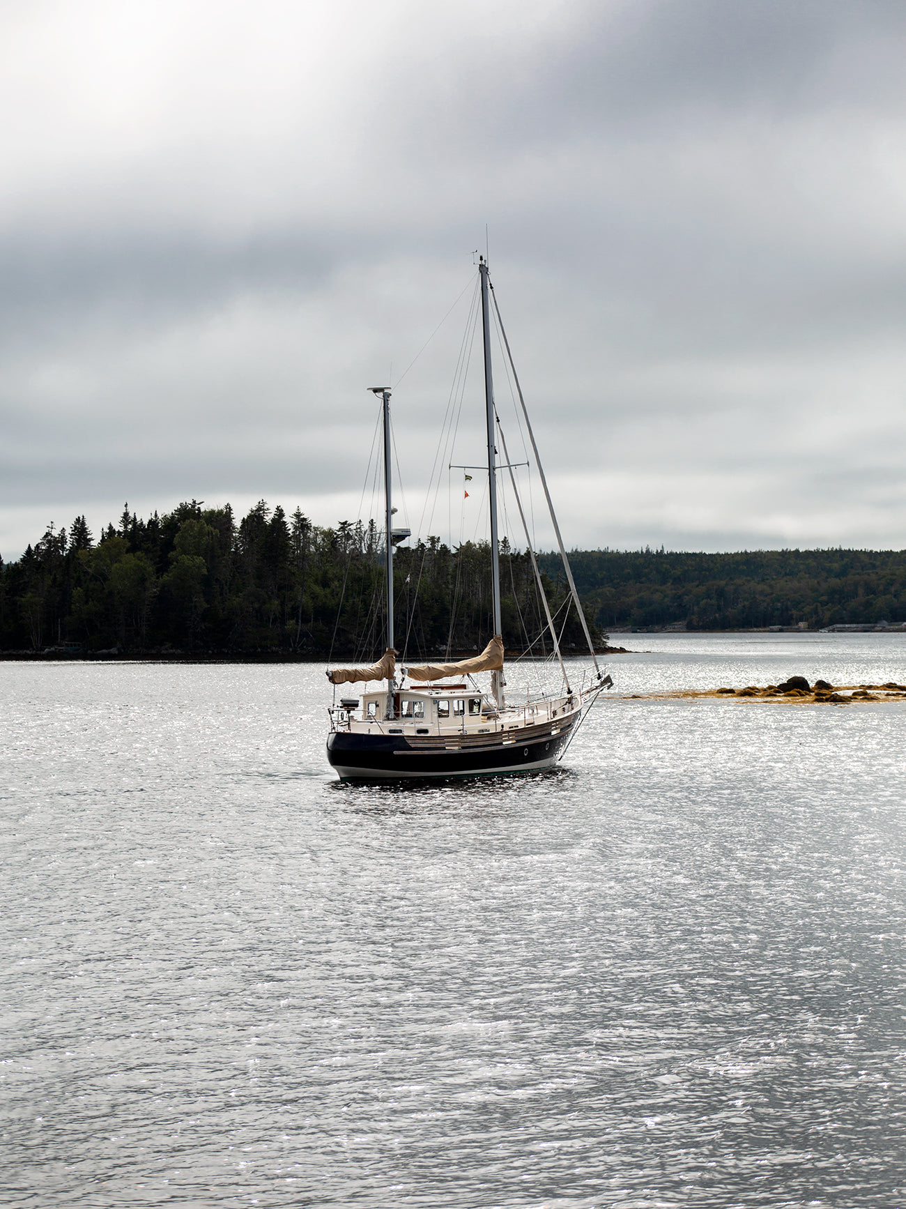 a large boat sailing on a large lake