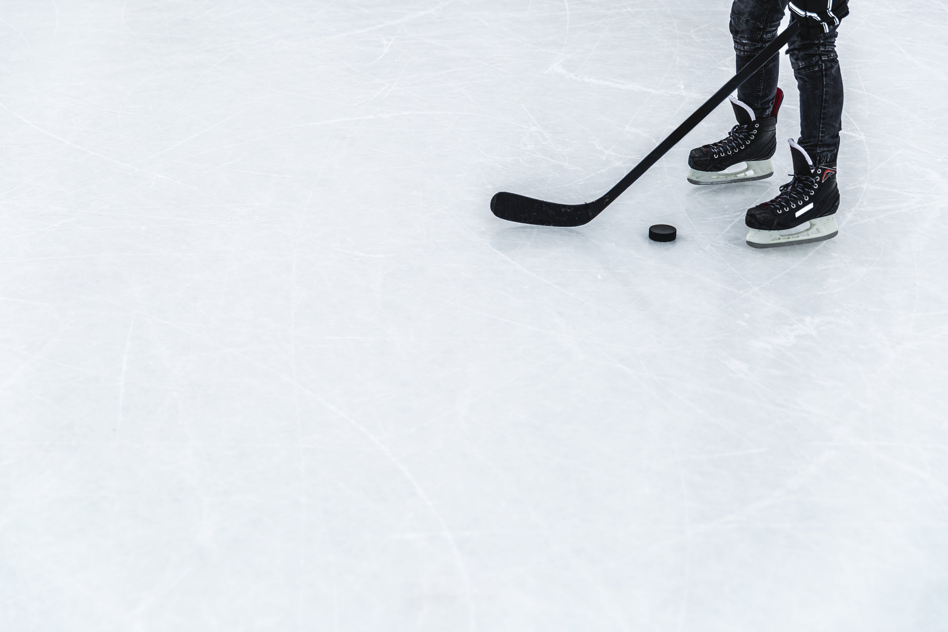 an older ice hockey player on the ice