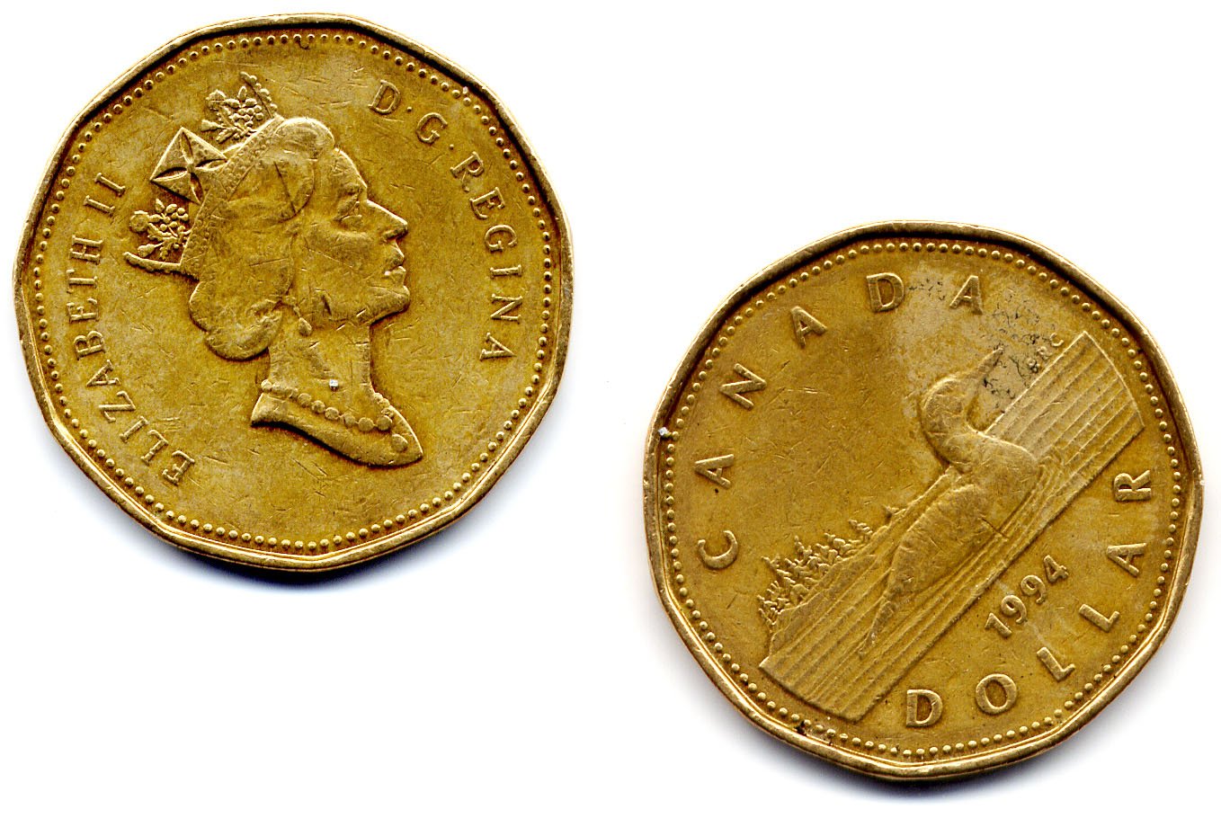 a picture of an old gold coin that has been cleaned and kept