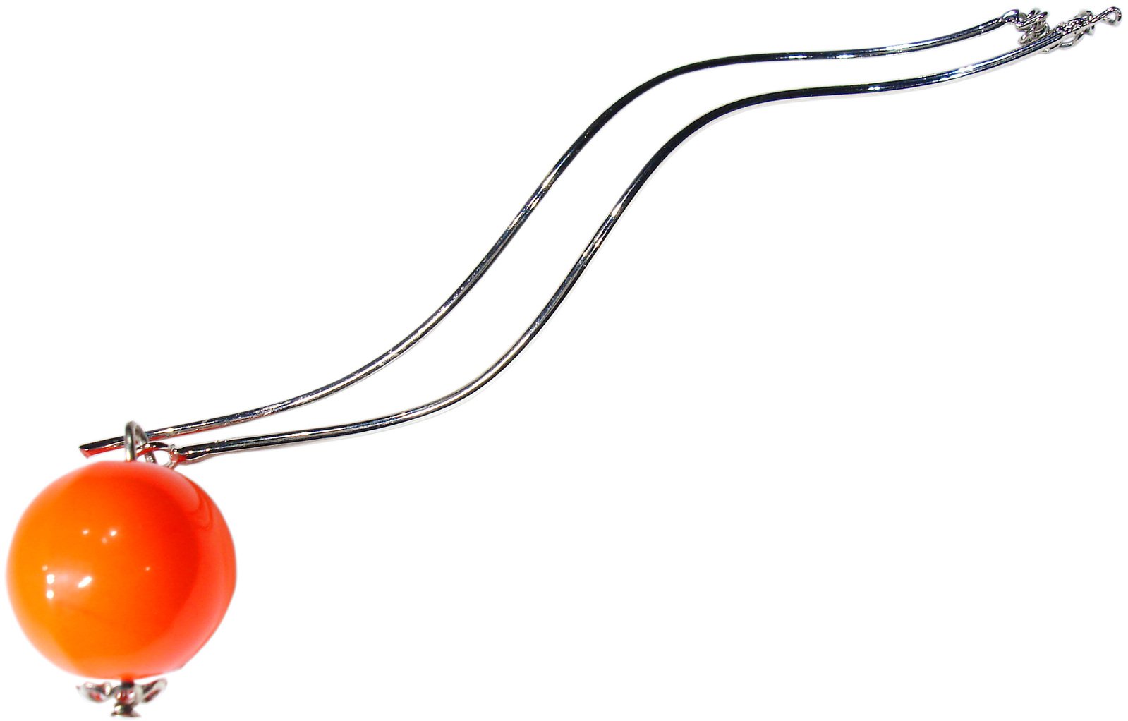 a necklace with a ball attached to a lanyard