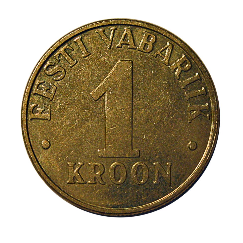 the 1 kropon coin from the year the first world war was struck