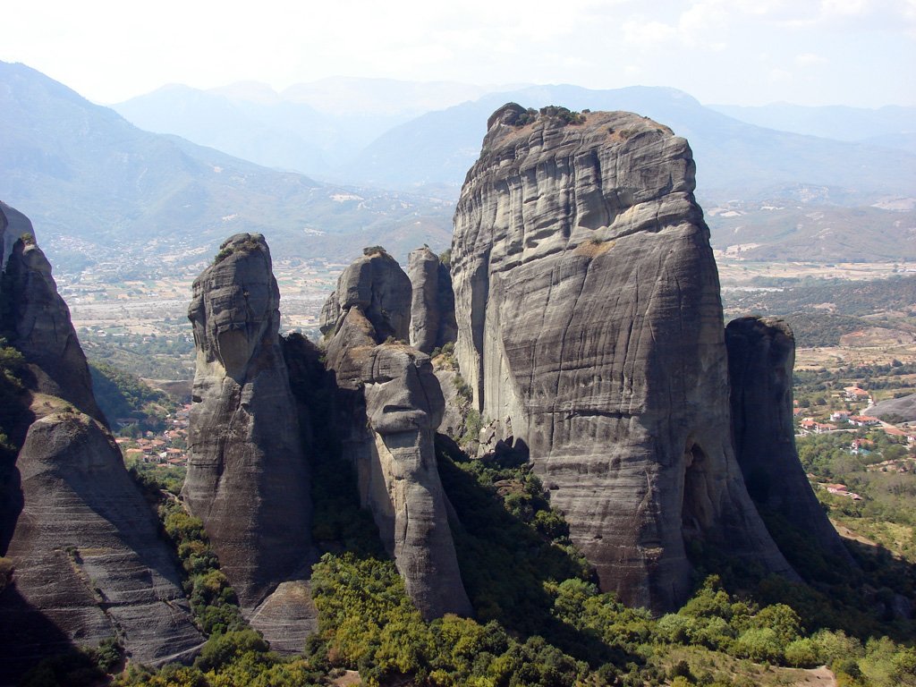 the mountains have a variety of rock formations