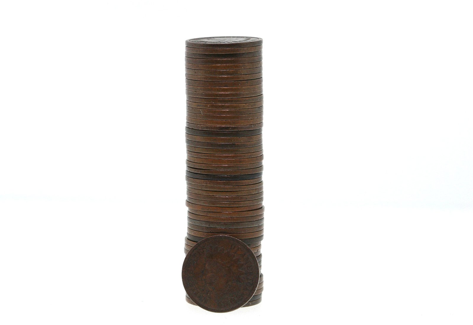 a stack of brown coin stacks on top of each other