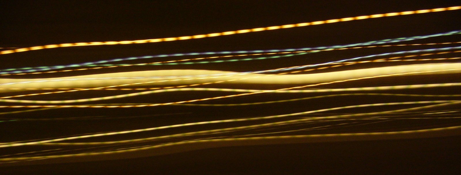 blurry lights in the dark create motion