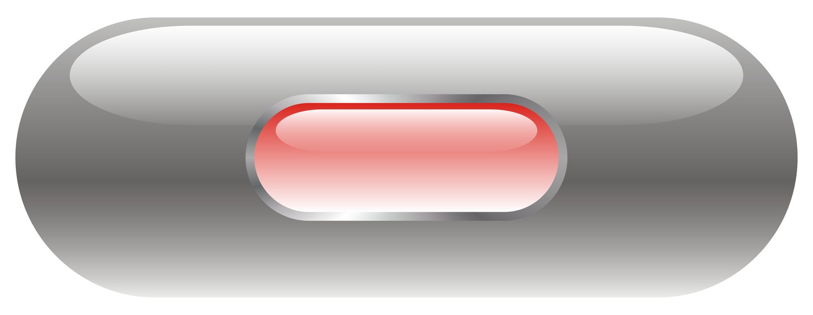 a silver rounded on with a red center
