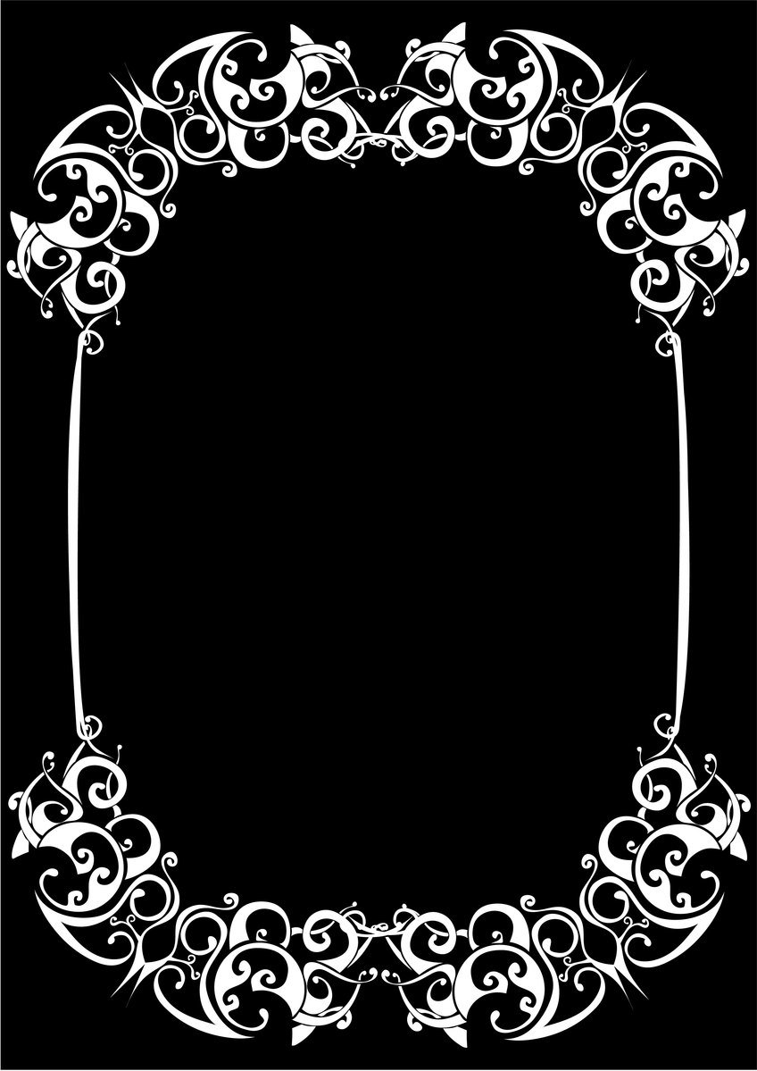 an ornate frame for a decorative design