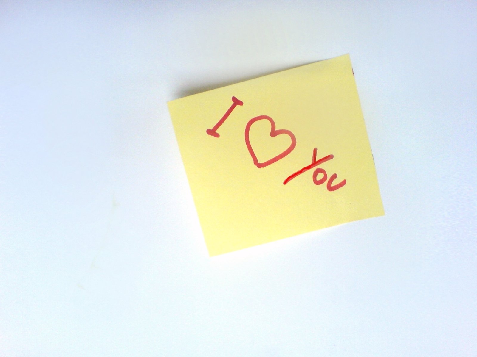 the post it is written to make me look i love you