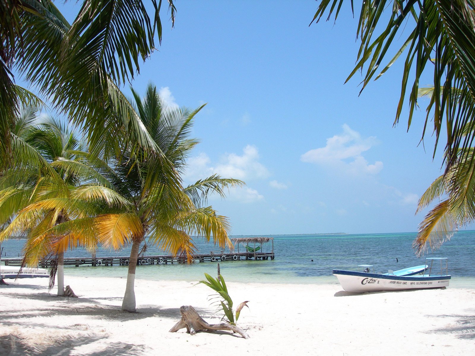 a boat sitting on top of a beach near the ocean