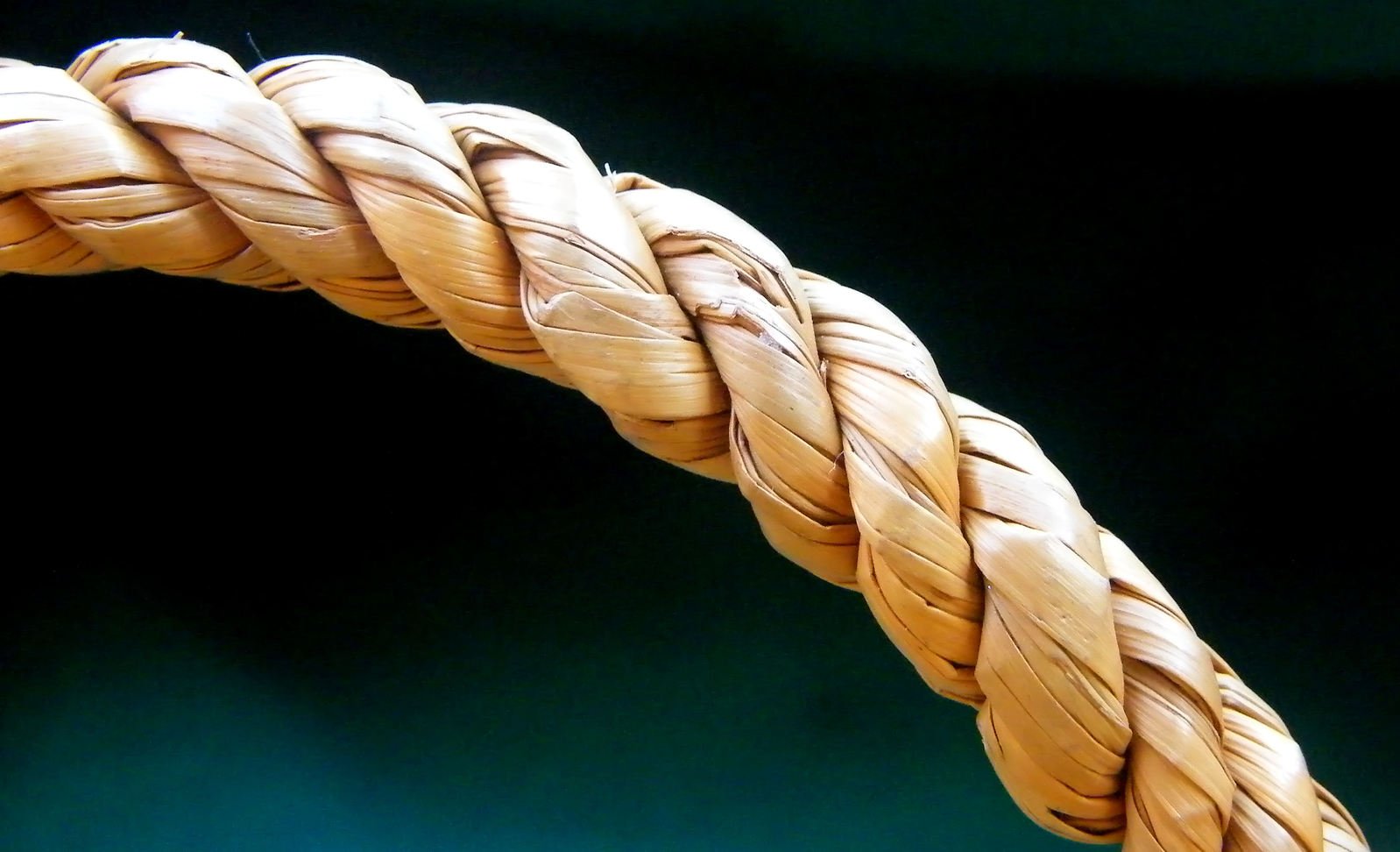 a very large piece of very thin rope
