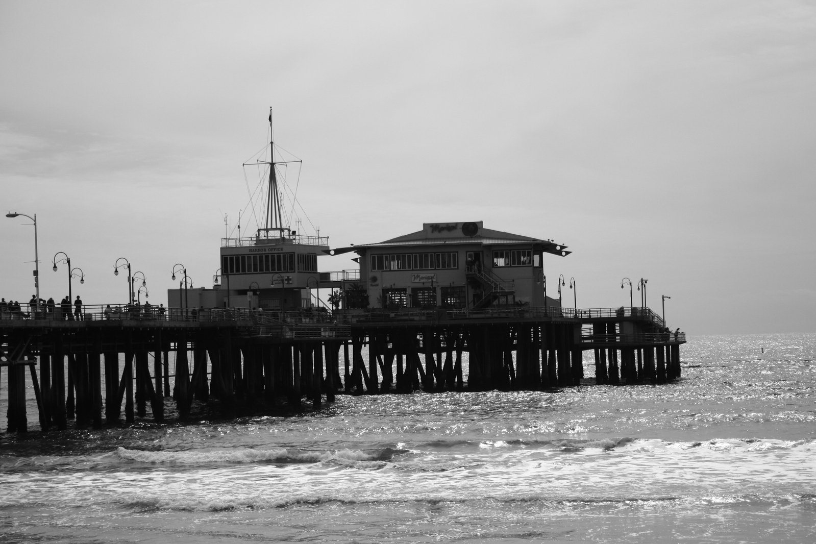 a pier with some boats on it during the day