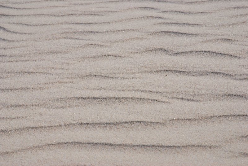 this is a picture of some sand with waves