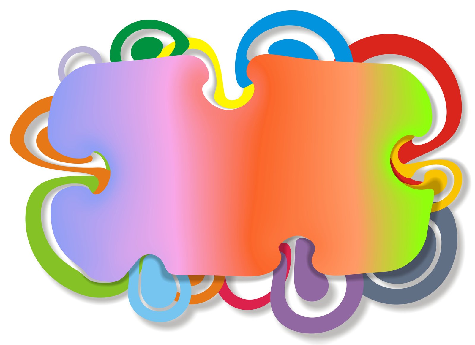 an image of multi - colored shapes