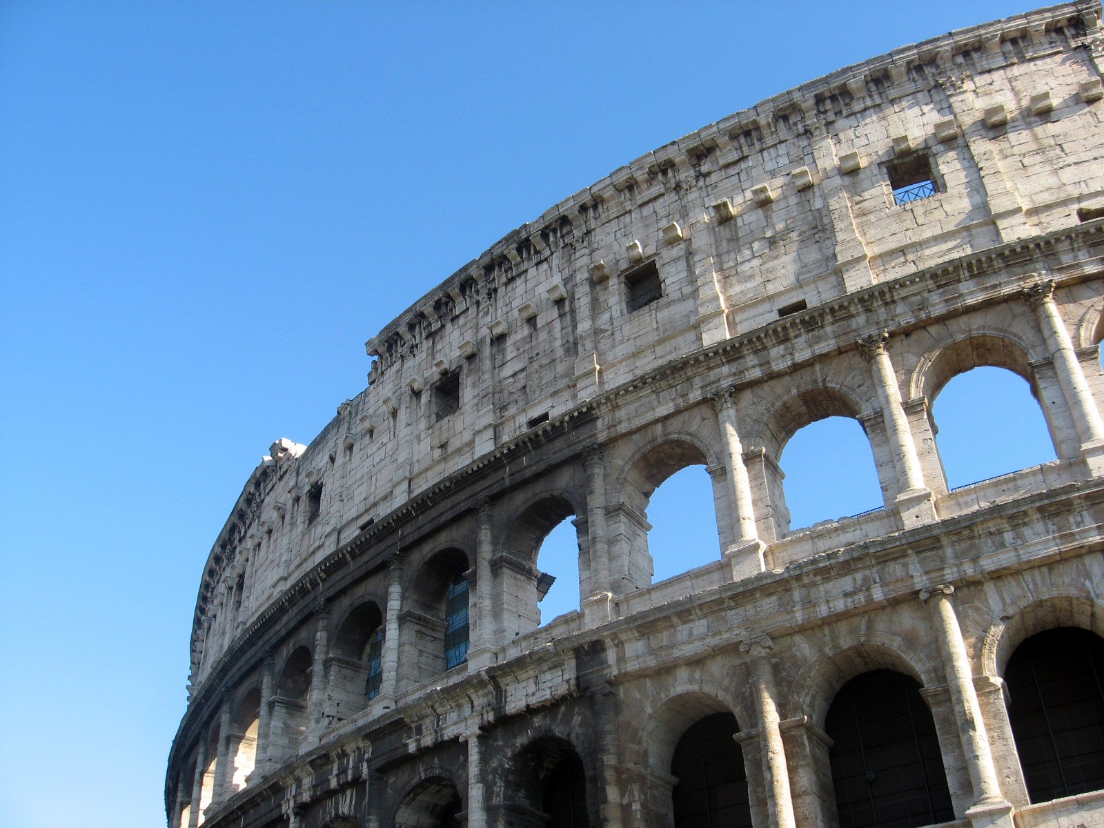 a close up of the base of a huge building