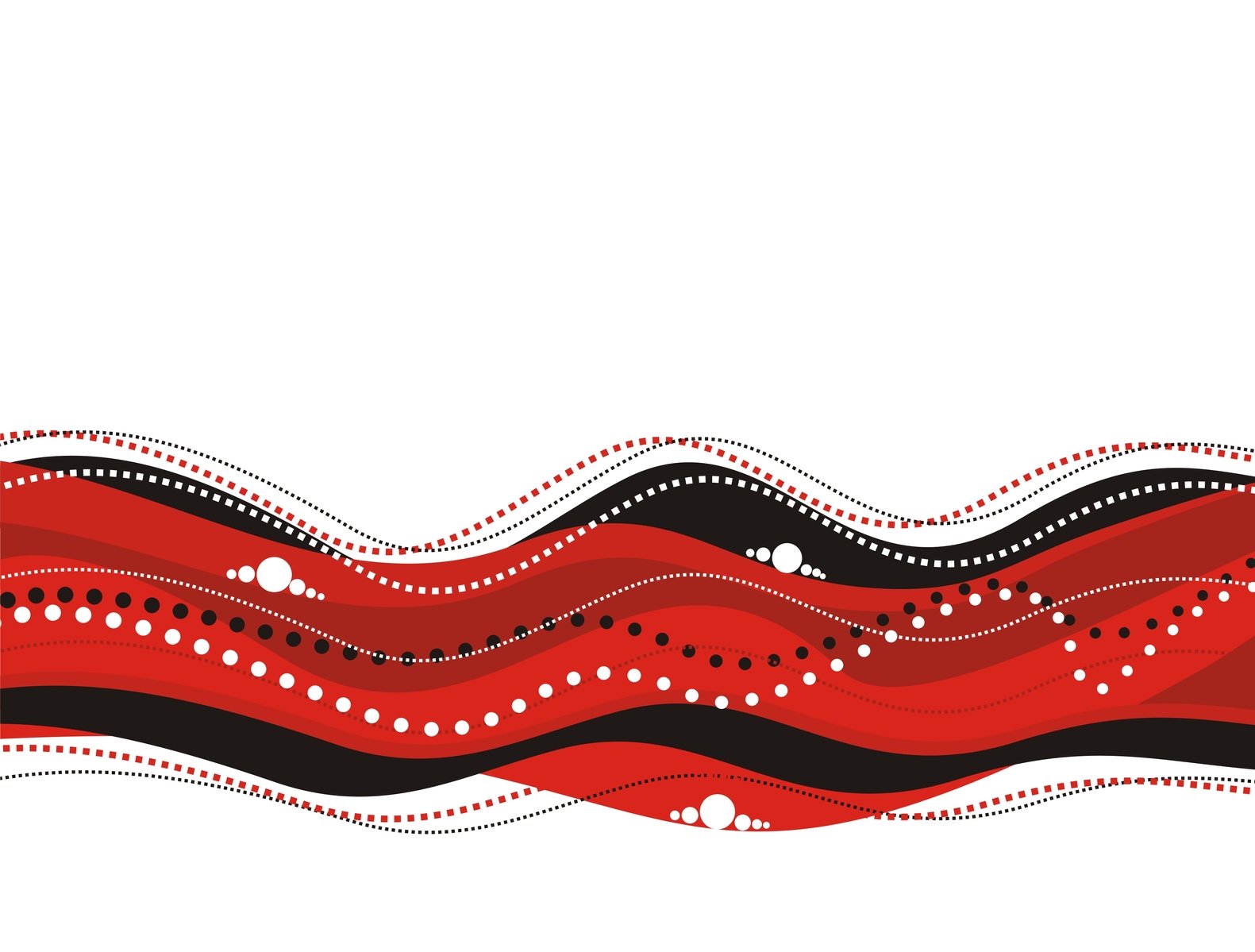 an illustration of waves with a red background