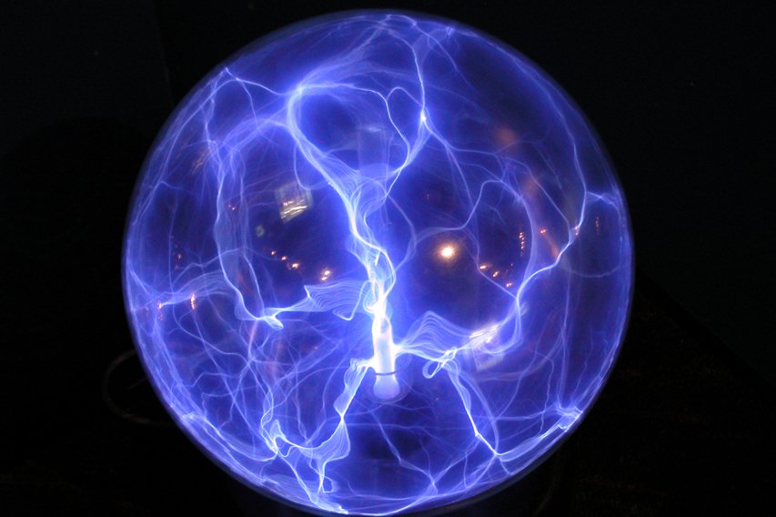 a ball is glowing and it looks to be in motion
