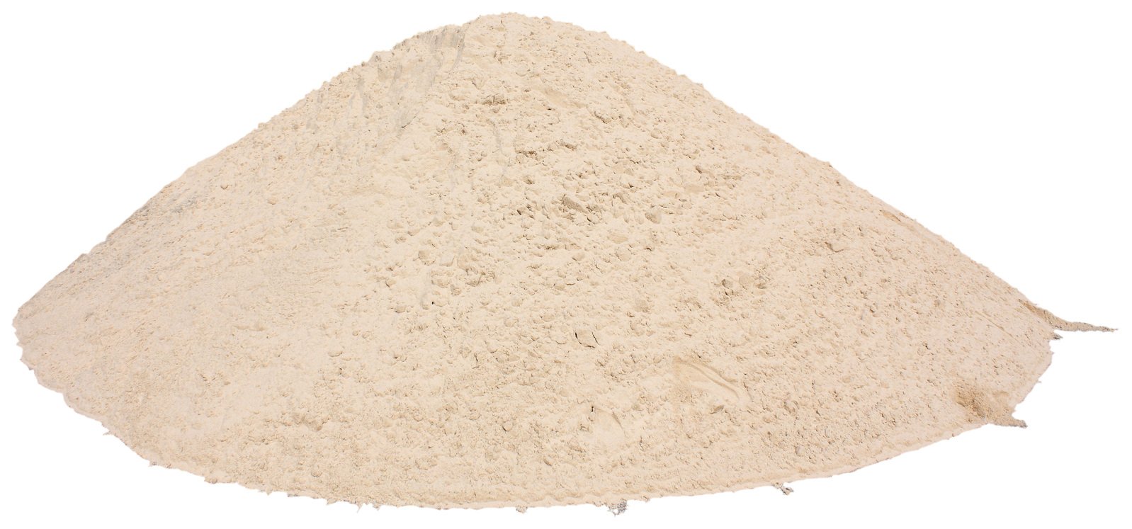 a sand pile against a white background