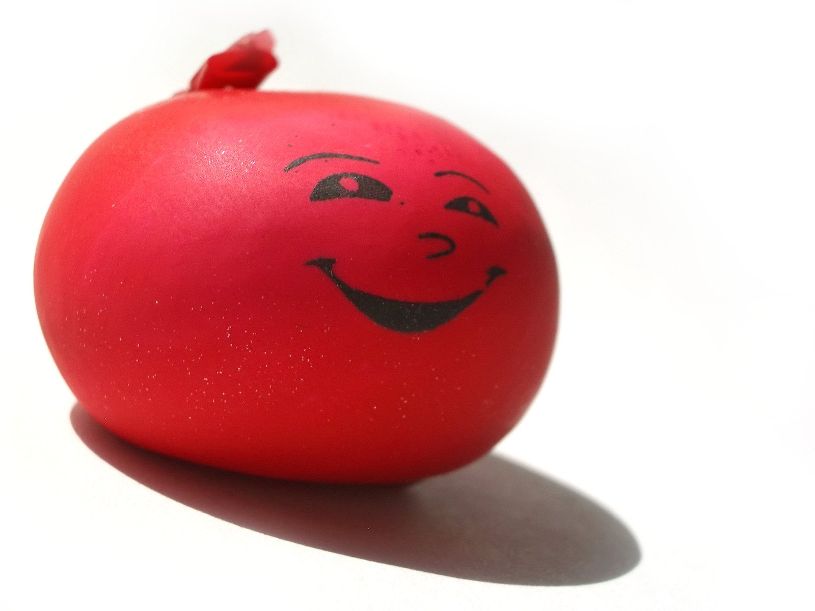 a red apple has been drawn on it