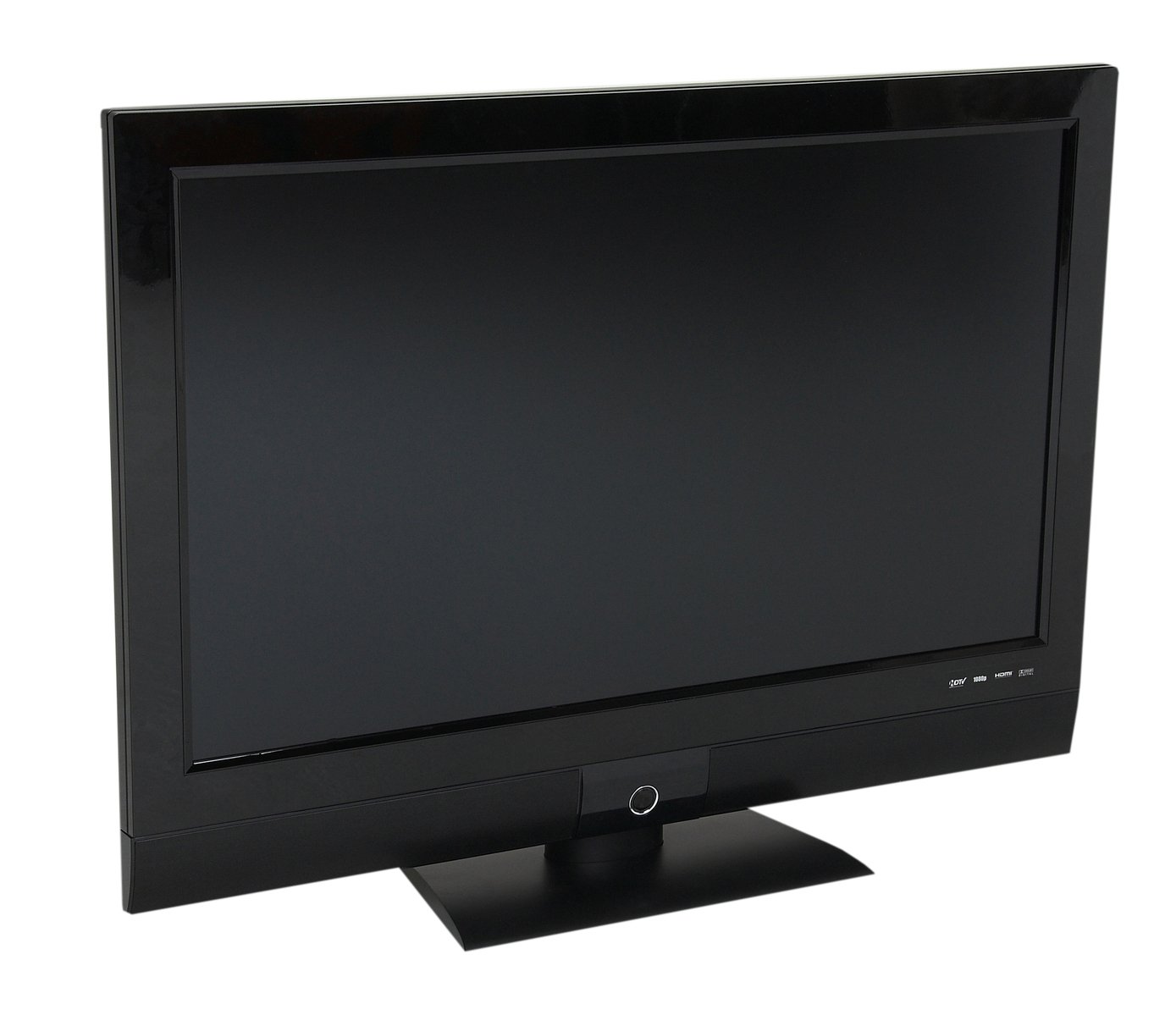 a flat screen tv with the tv facing down