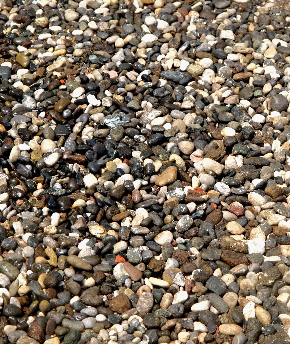 the gravel has lots of small rocks on it