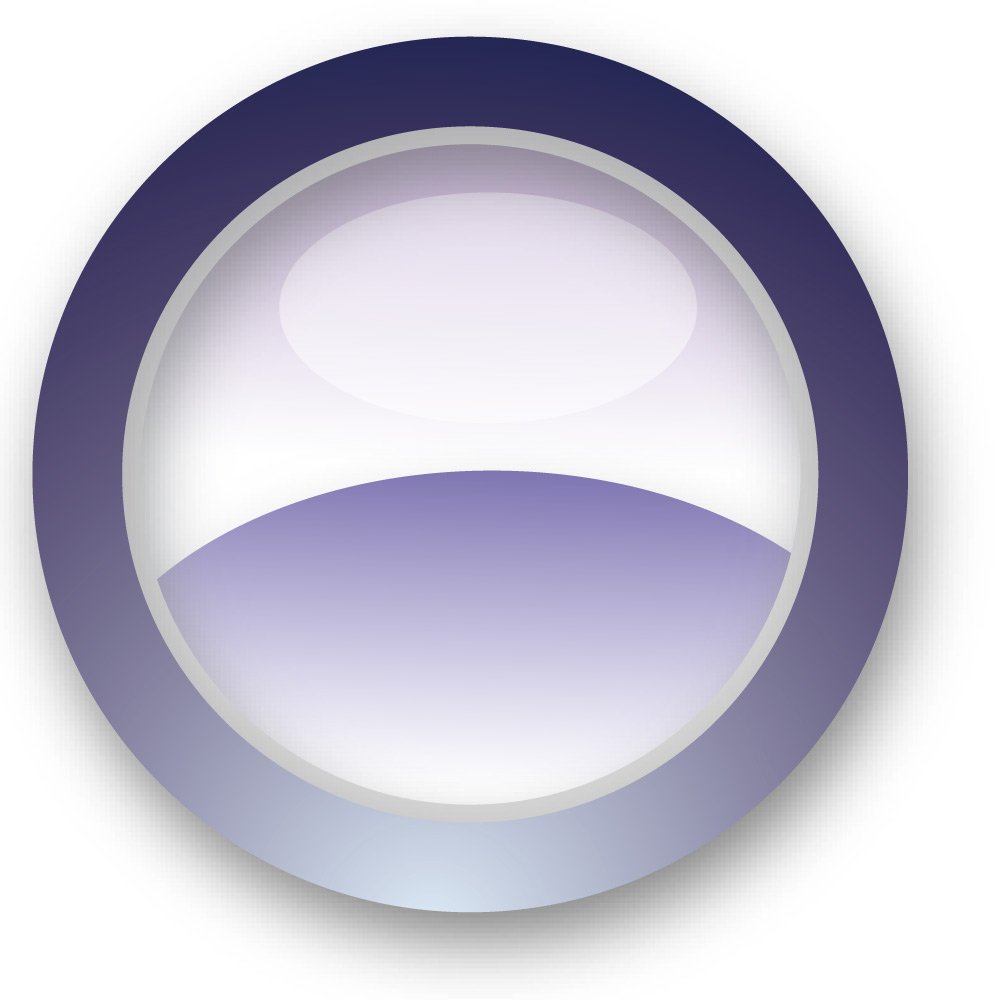 an icon of a blue and white circle