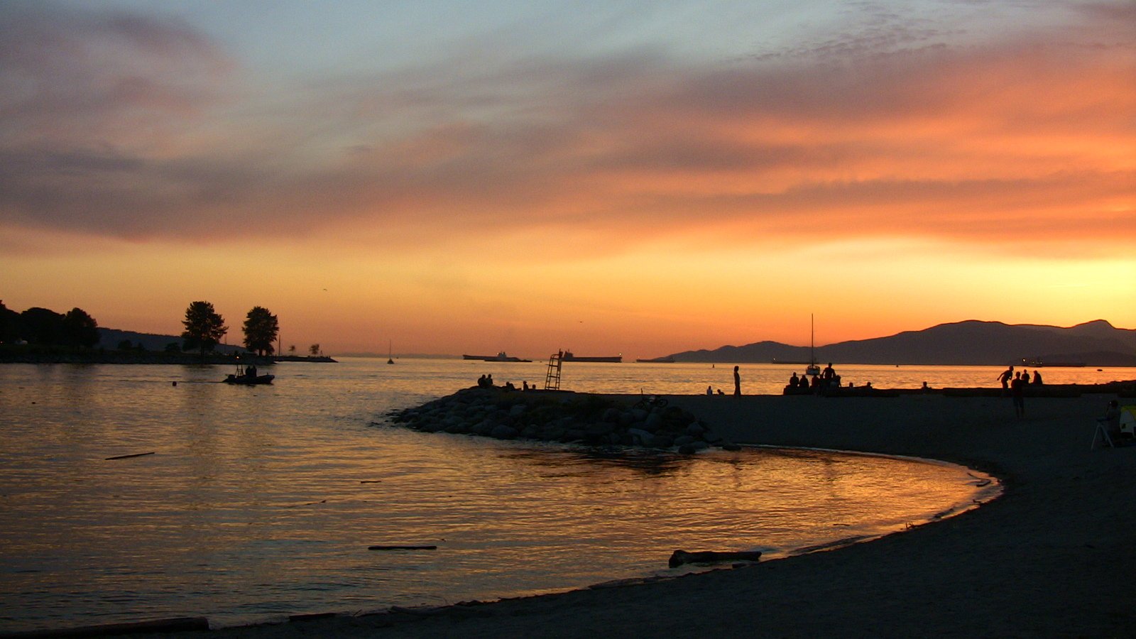 the sky is covered with many clouds at sunset