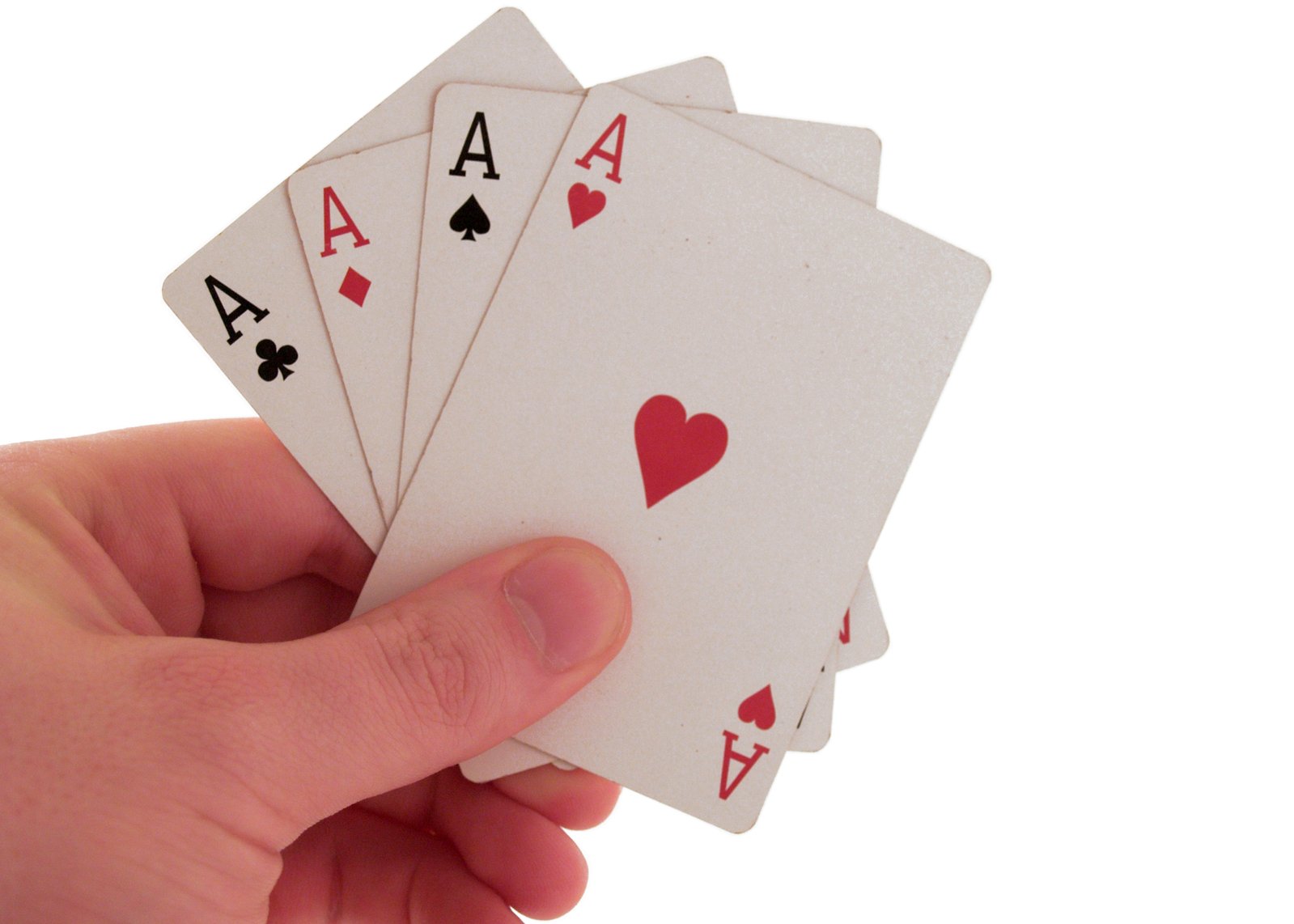 hand holding three cards with hearts on them