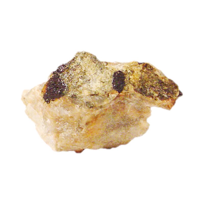 a piece of raw sugar sitting on top of a white background