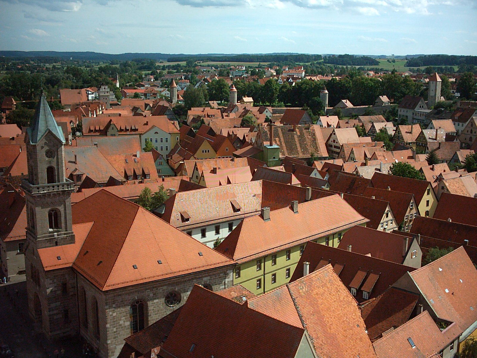 a view of a city with many tall buildings