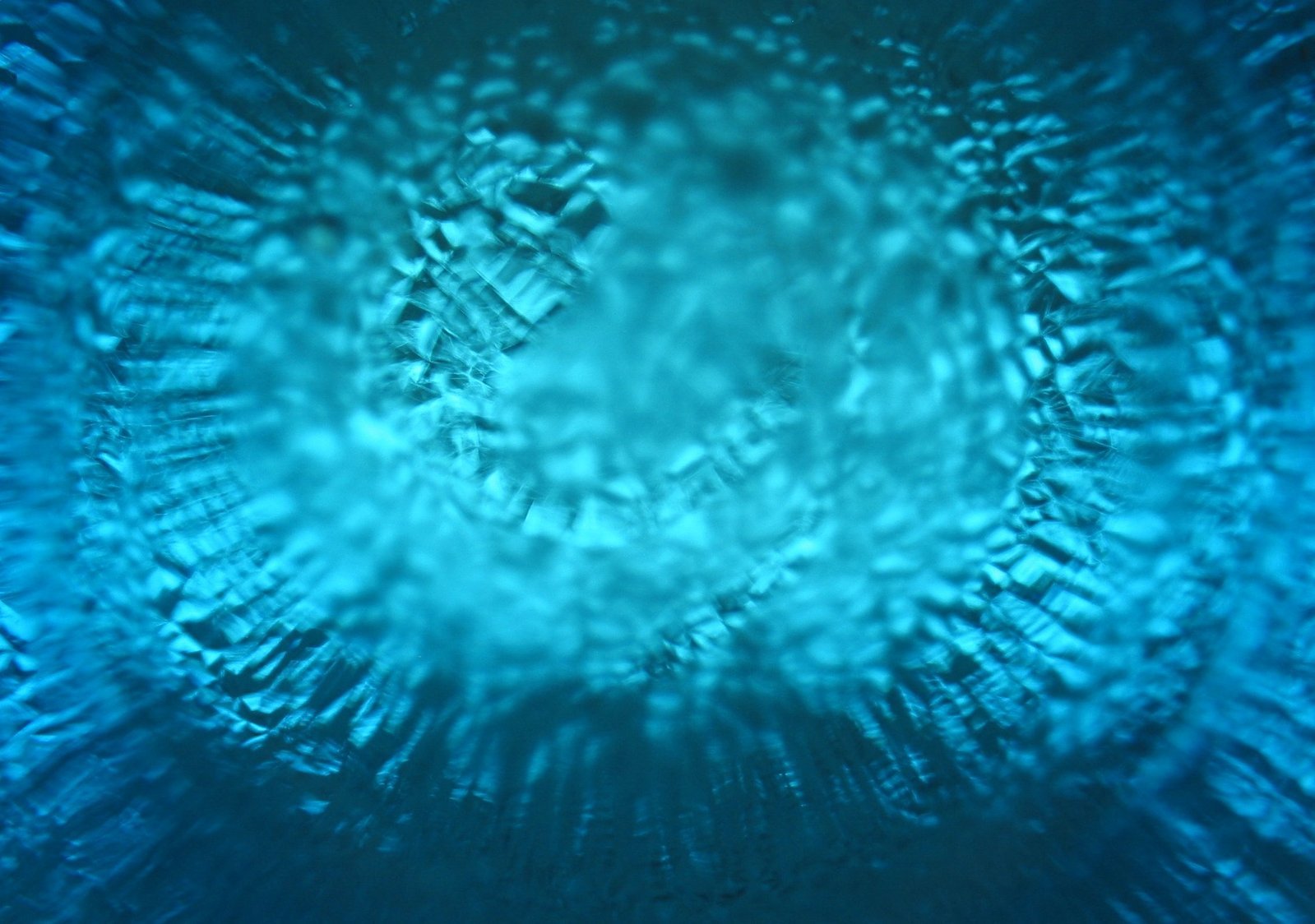 an extreme close up image of a blue object