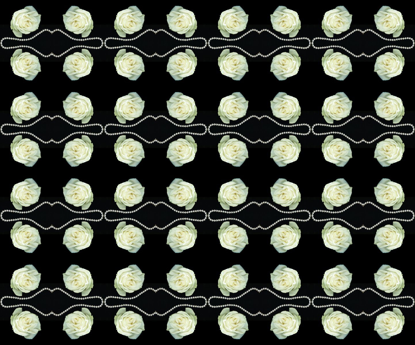 a green and white pattern with circles