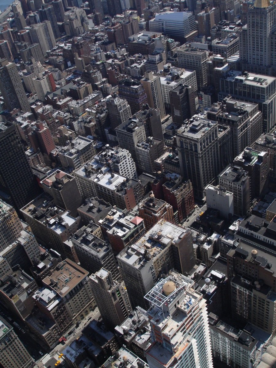 this is an aerial s of the city in new york