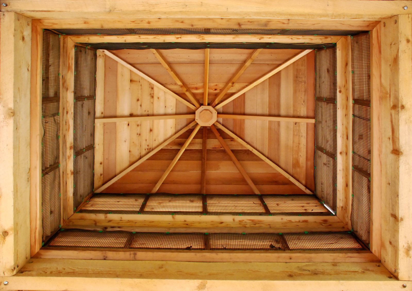 a close up s of the inside of a wooden box