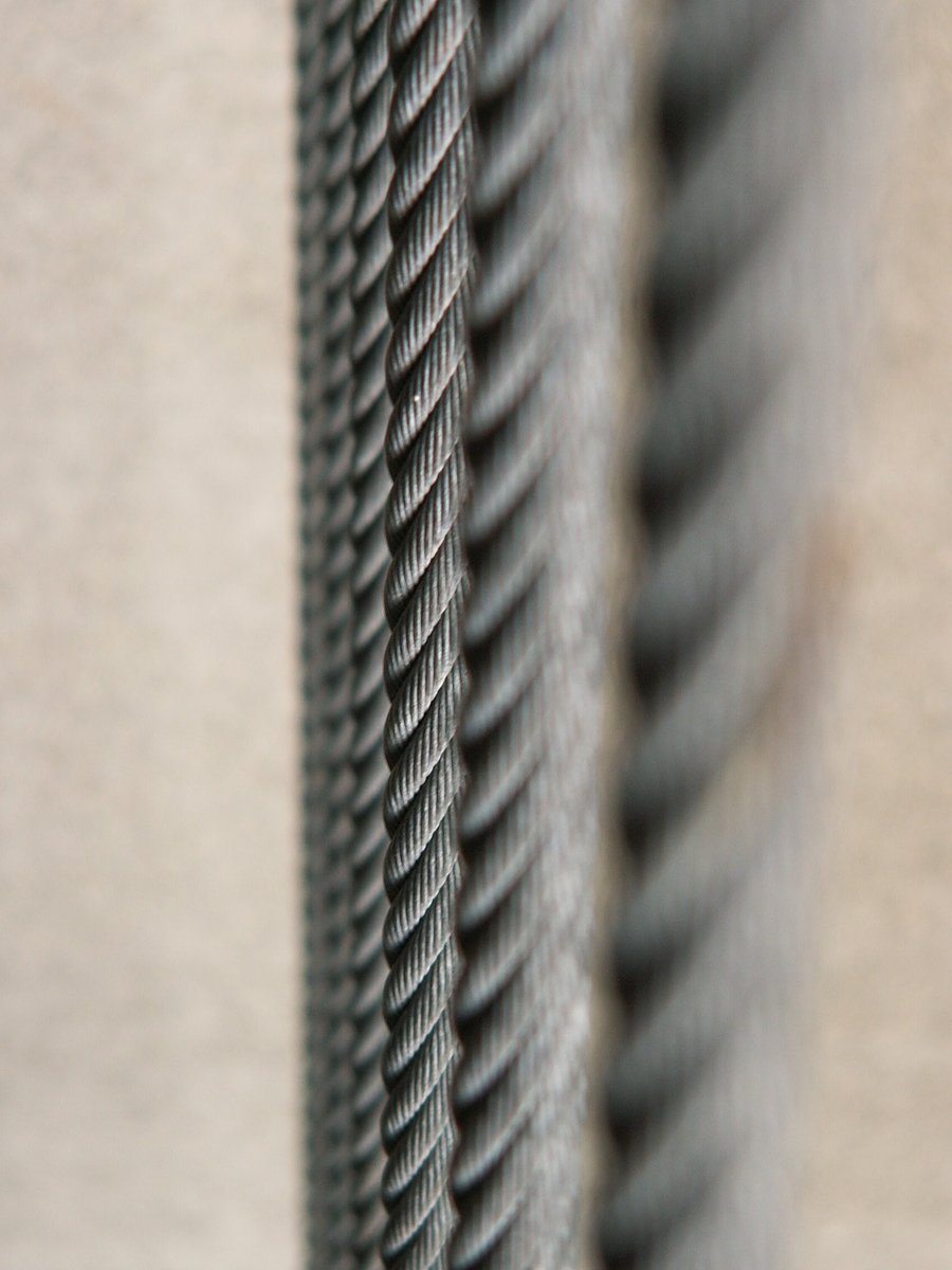 a closeup s of a metal rope