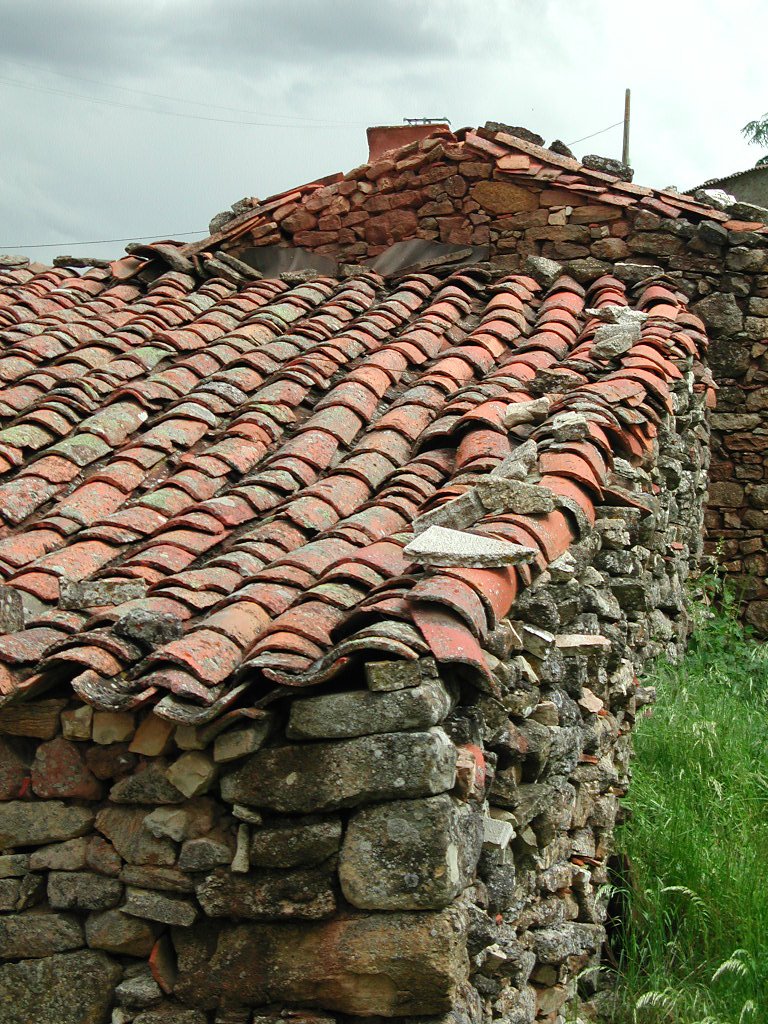 old brick roof that has been turned into soing