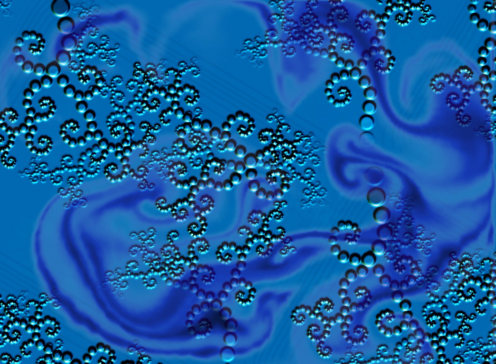 a blue swirl pattern is seen in this image