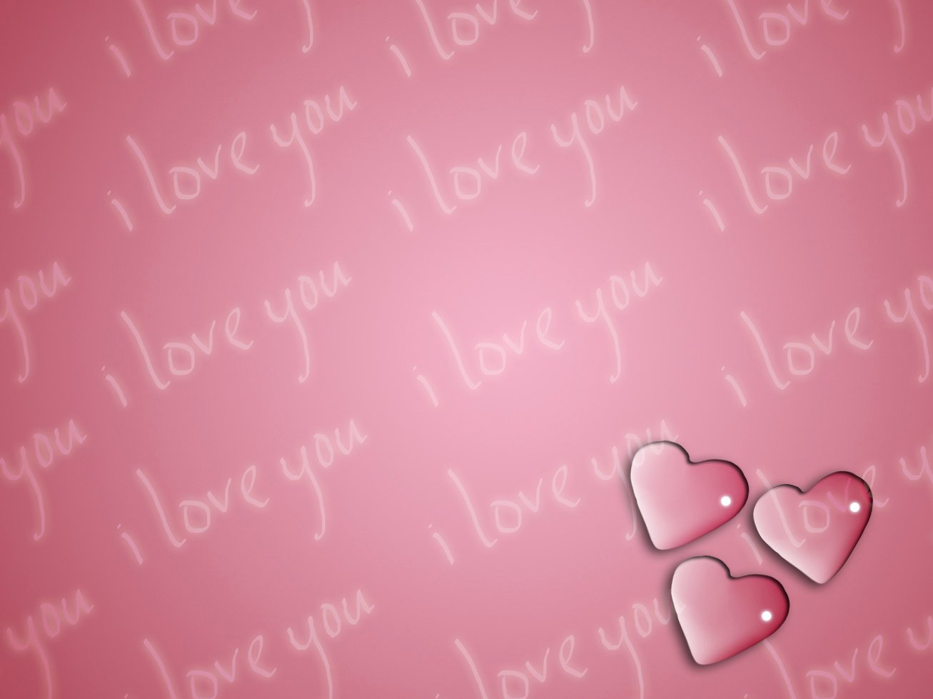 two hearts that are on a pink background