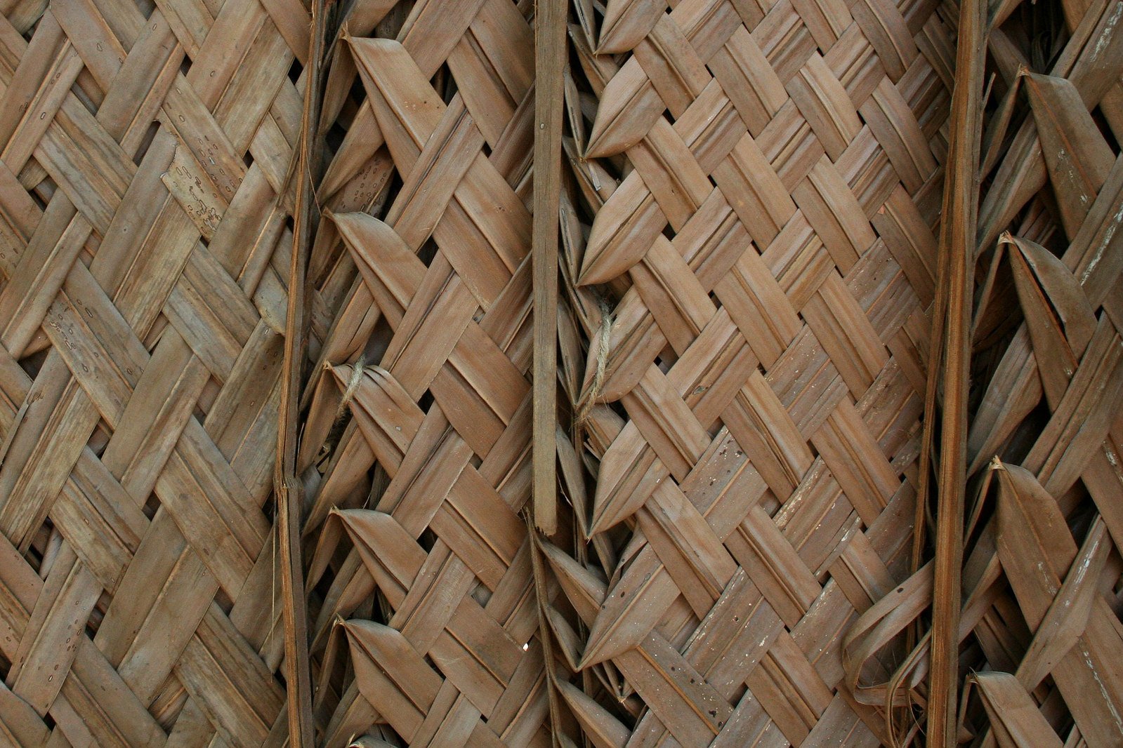 close up image of a brown woven fabric