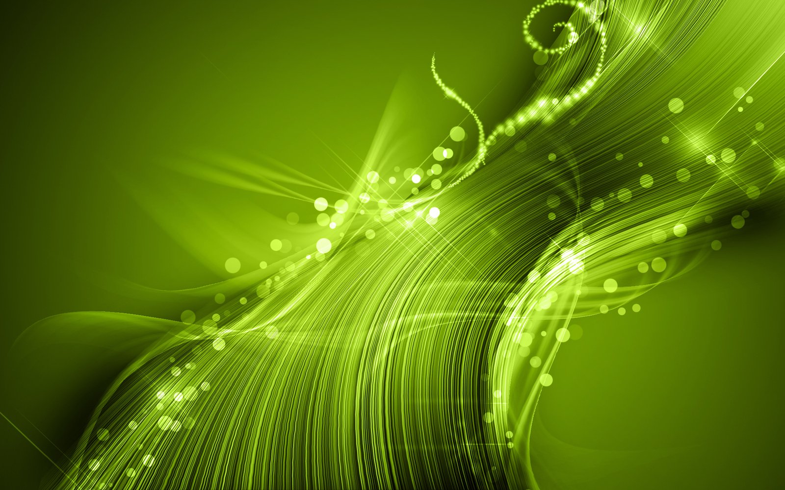 green and black abstract art background with some lights
