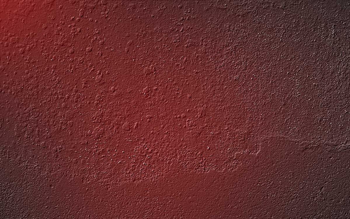 the red colored wall with no one standing