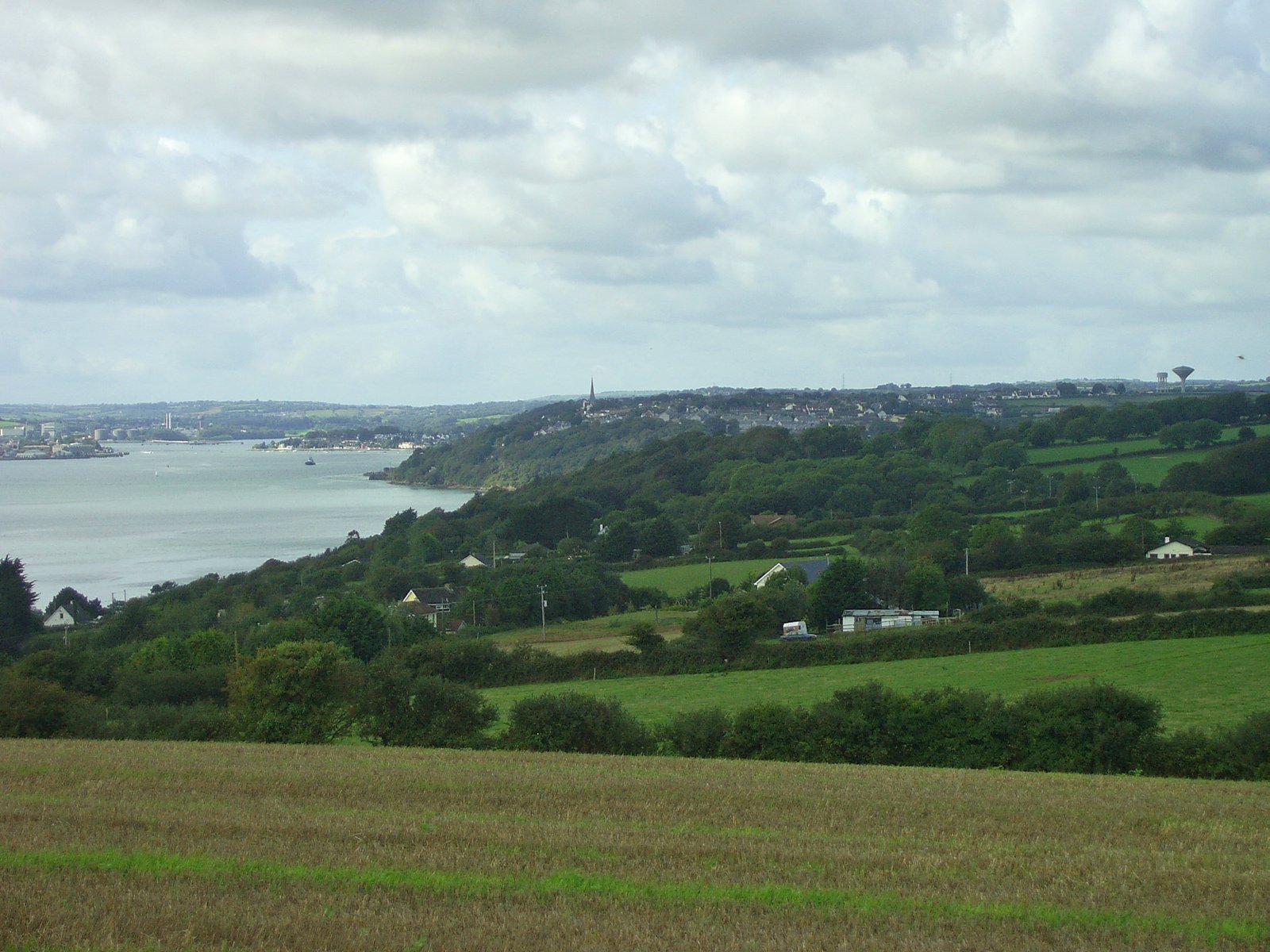 a view of an island with a large body of water