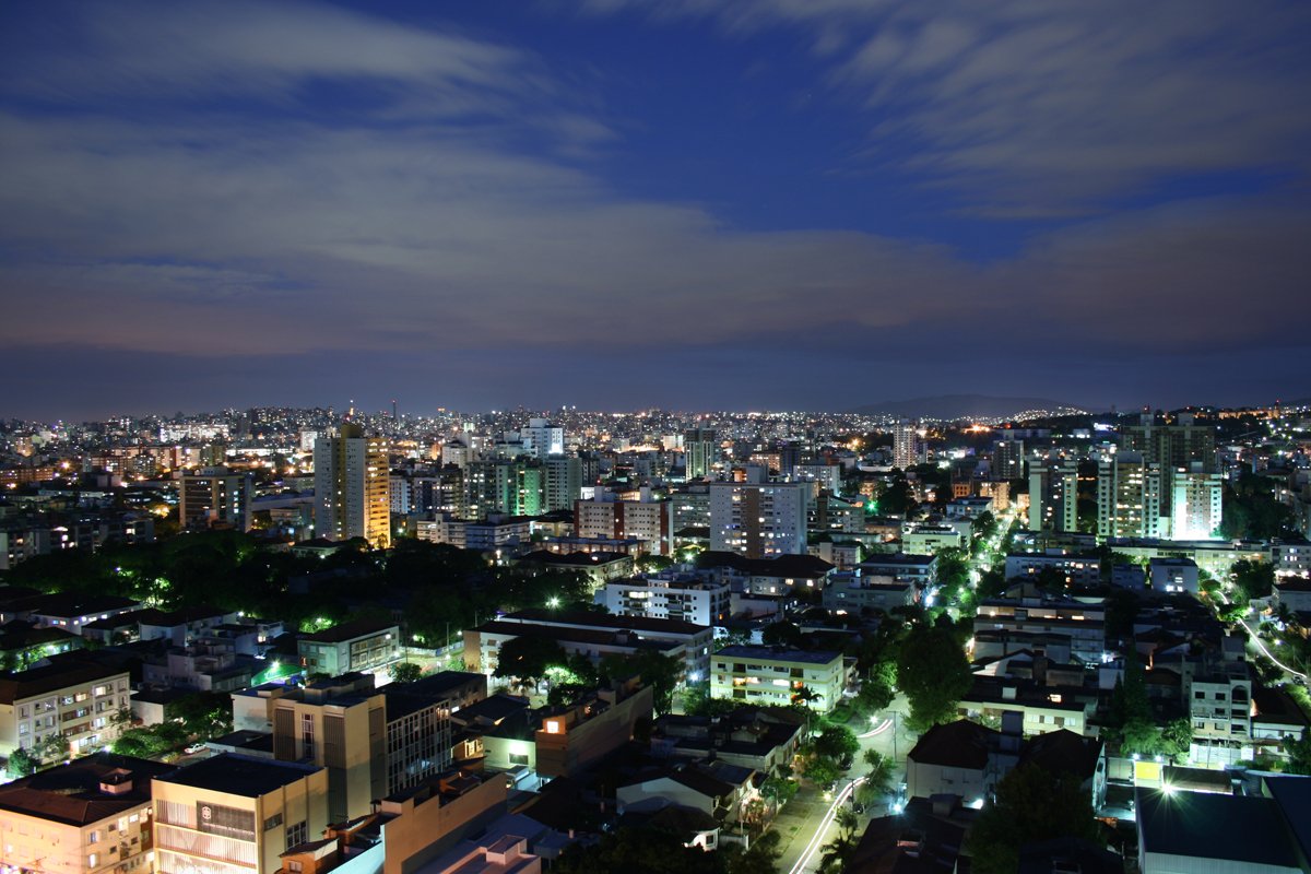 this po shows a very high angle view of an urban area