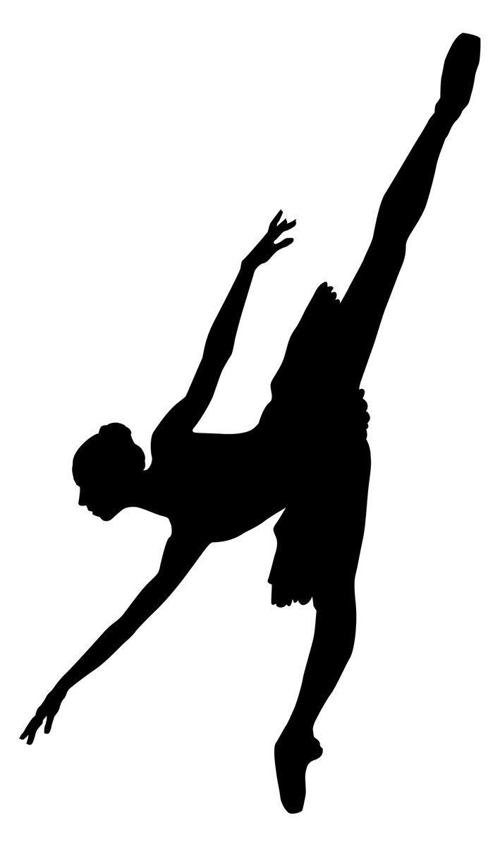 a black and white image of a ballet dancer