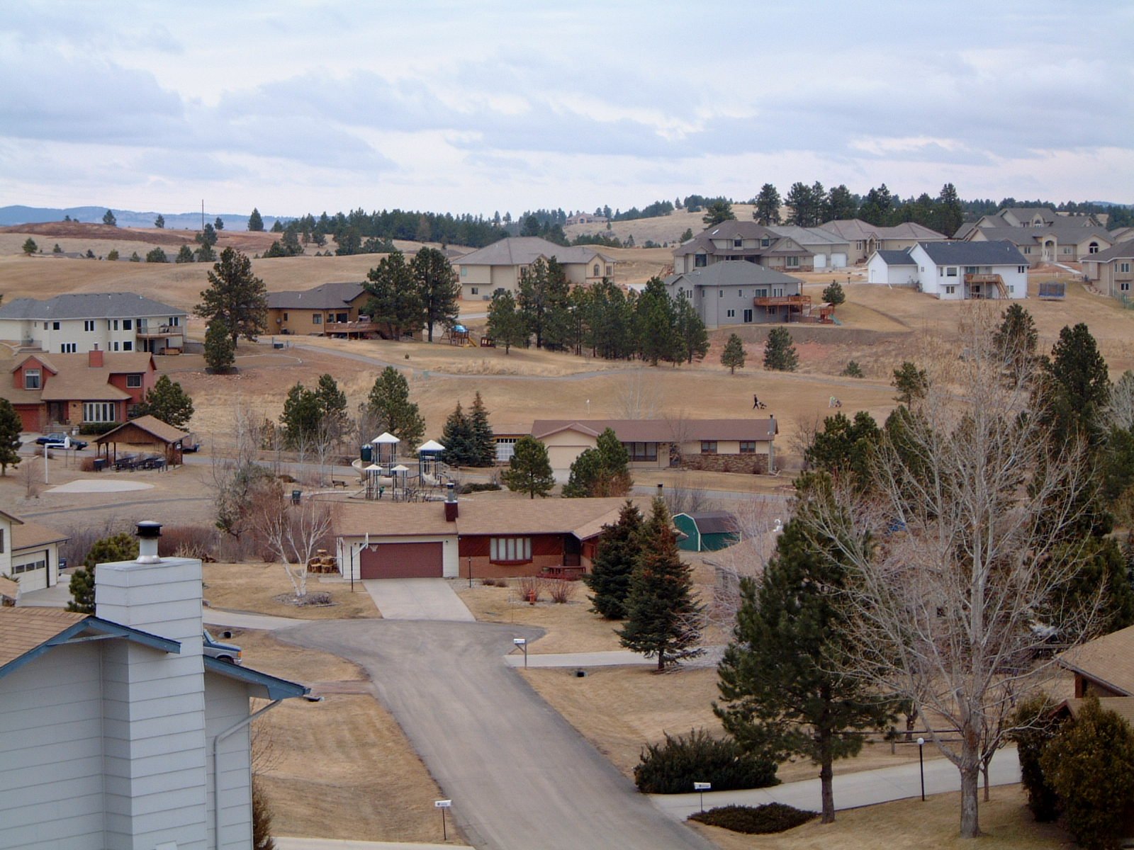 a picture of the town from a very high angle