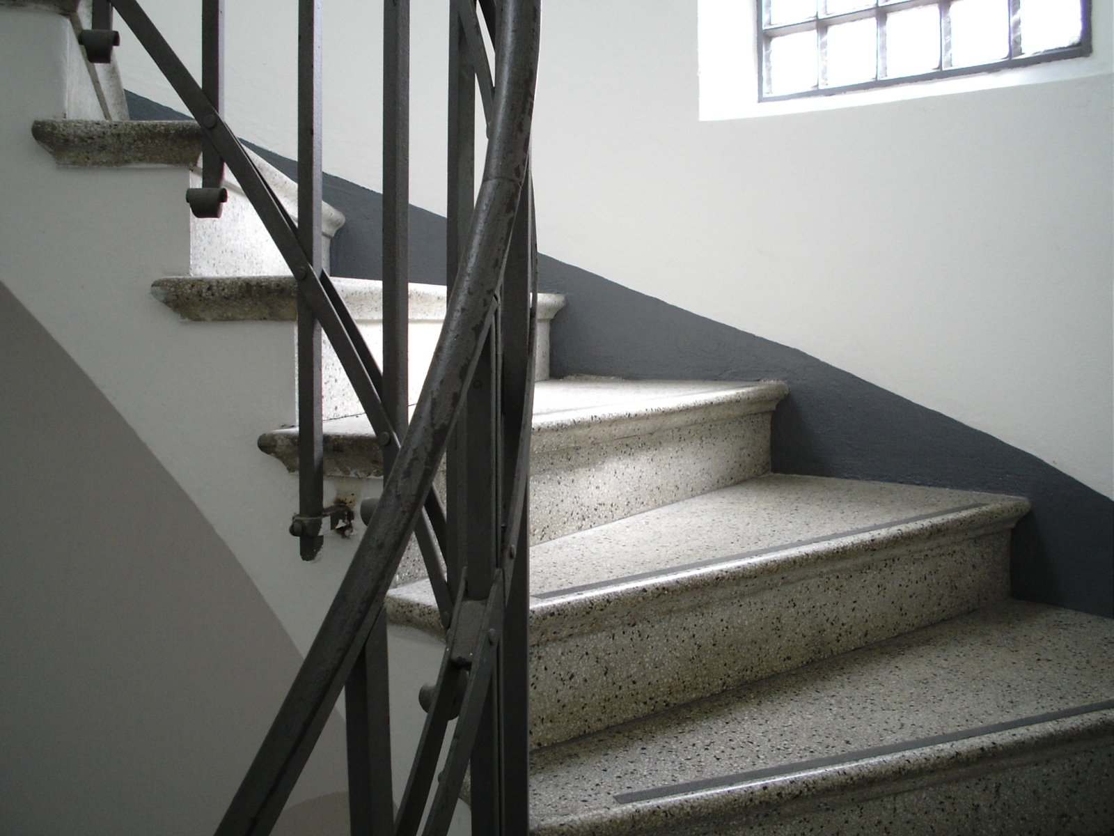 an image of stairway and windows in a building