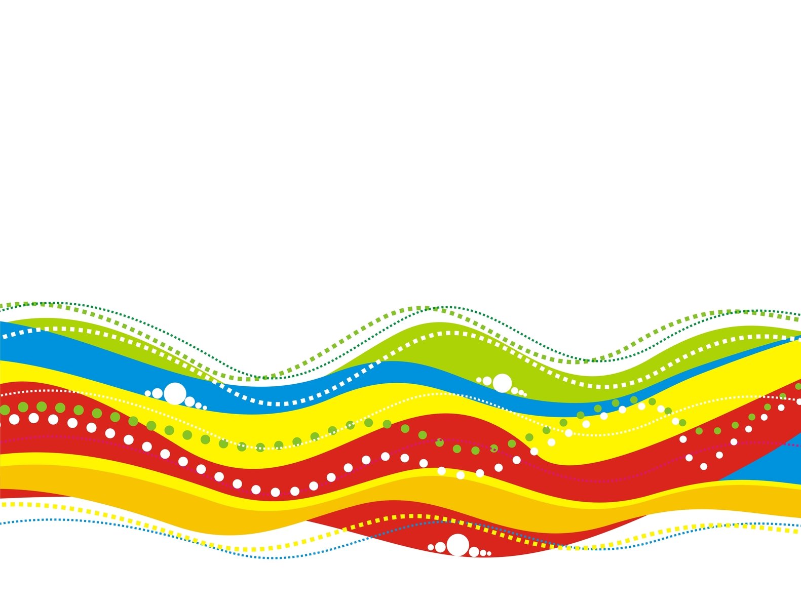 colorful wavy lines are on a white background