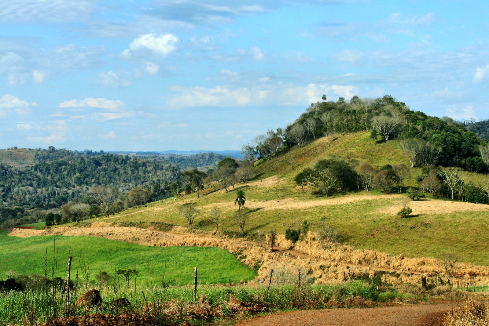 a view of hills that are in the distance