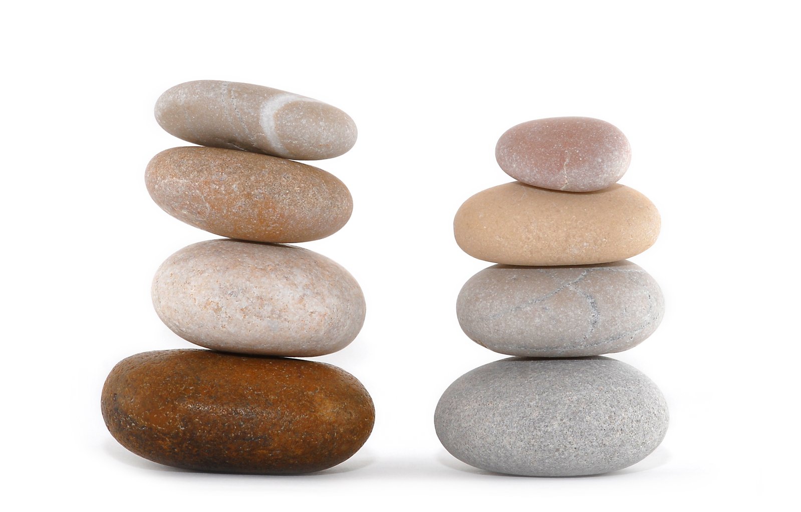 three stones stacked up on top of each other