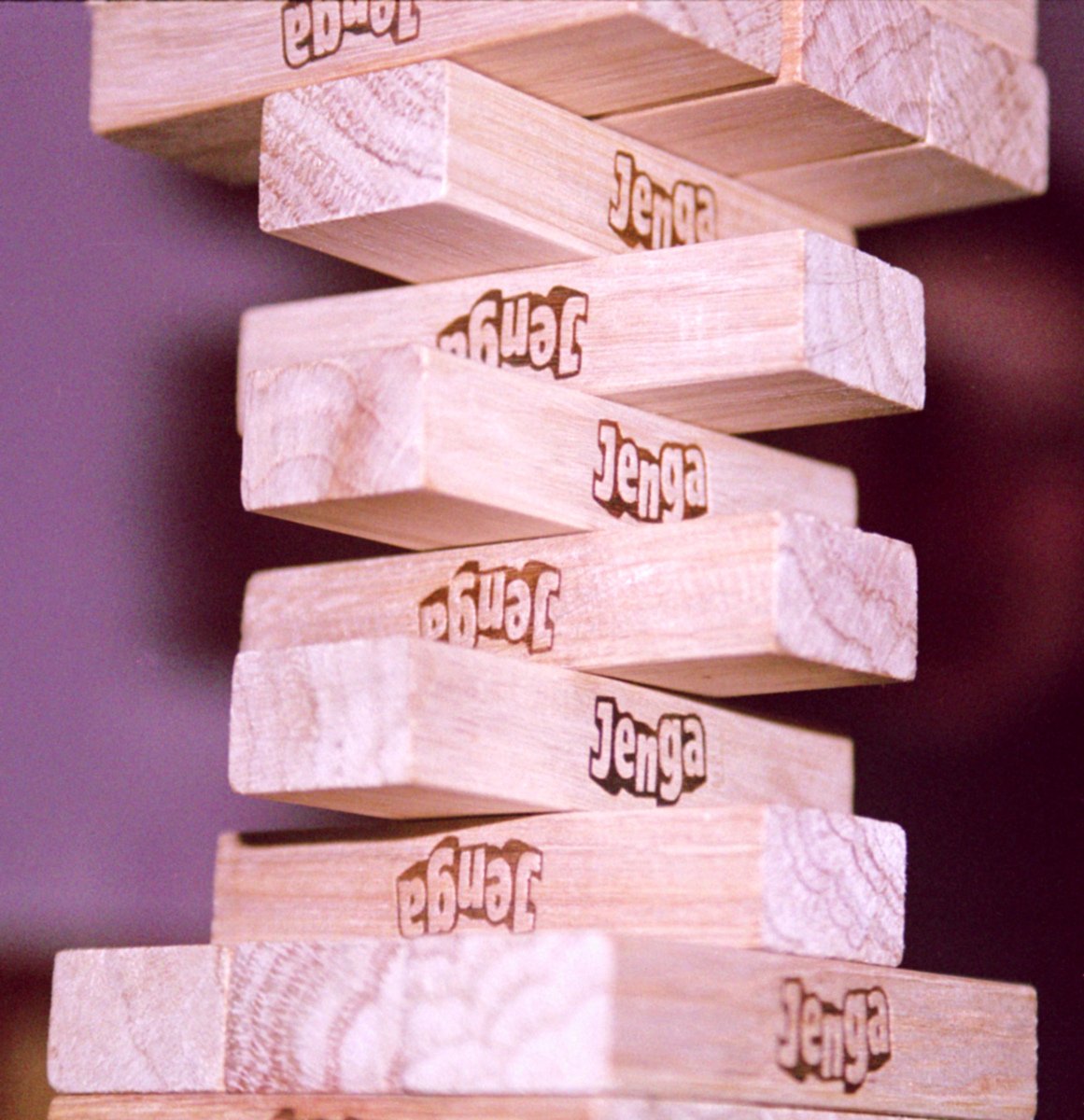 a set of wooden pieces that are stacked together